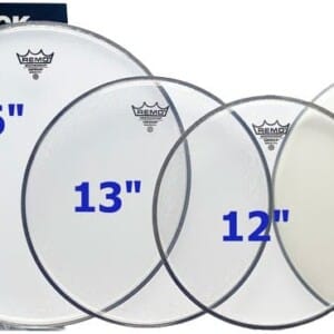 PACK DE PEAUX DE BATTERIE EMPEROR TRANSPARENTE REMO PP-0250-BE