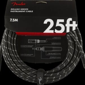 FENDER 099-0820-075 CABLE DELUXE TWEED BLACK 7.5M