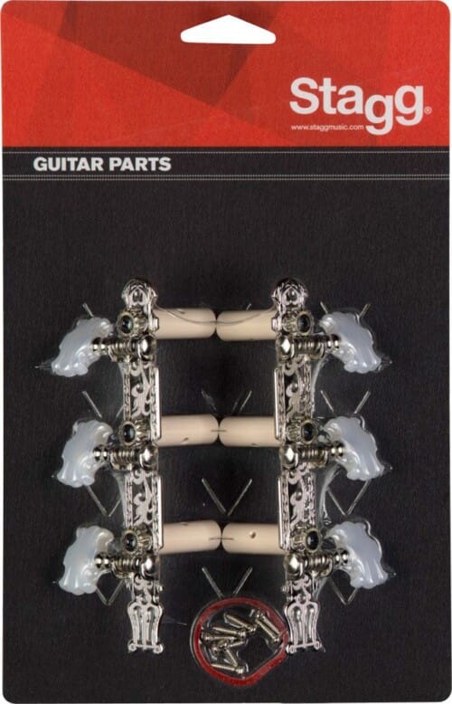 STAGG KG356 MECANIQUES 3+3 CLASSIQUE AVEC LYRE NICKEL