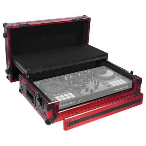 PLUGGER CASE PCCDJ800ELITE FLIGHT AVEC SUPPORT ORDI + ROULETTES POUR DDJ800