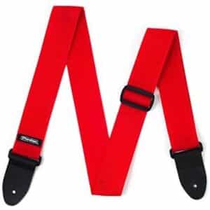 SANGLE GUITARE/BASSE POLY ROUGE DUNLOP D07-01RD